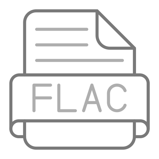 flac Generic Grey Icône