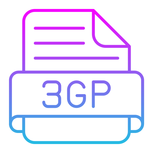 3 gp Generic Gradient icon