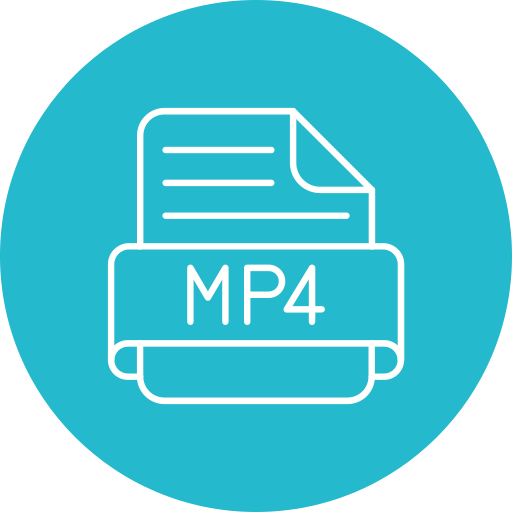 mp4 Generic Flat icoon