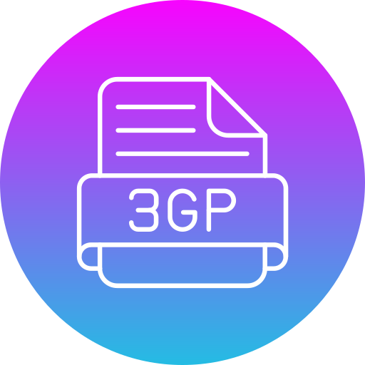 3gp Generic Flat Gradient icon