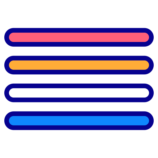 tekst in het midden uitlijnen Generic Outline Color icoon