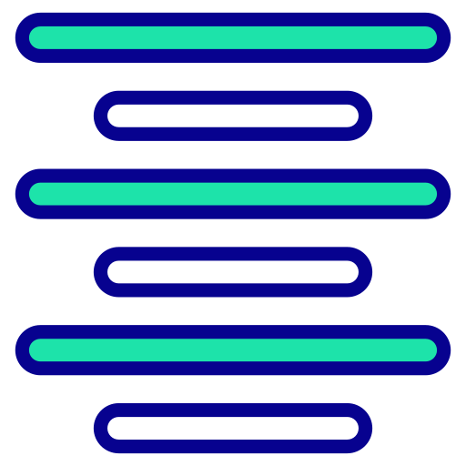 allineamento al centro Generic Outline Color icona