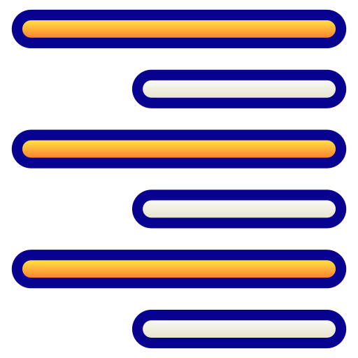 rechts ausrichten Generic Lineal Color Gradient icon
