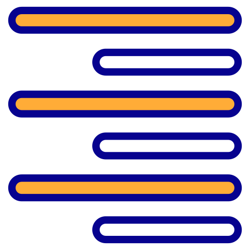오른쪽 정렬 Generic Outline Color icon