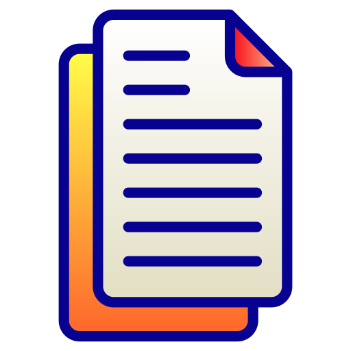 Document Generic Lineal Color Gradient icon