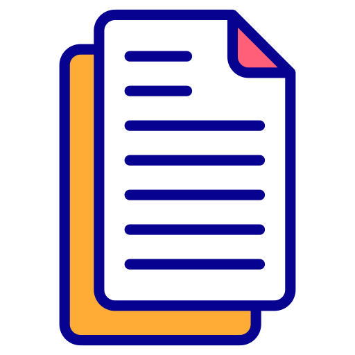 documento Generic Outline Color icono