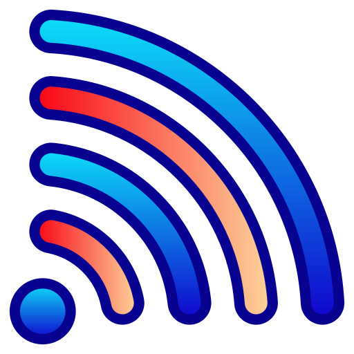 wifi Generic Lineal Color Gradient icona