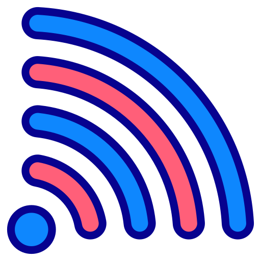 wifi Generic Outline Color icoon