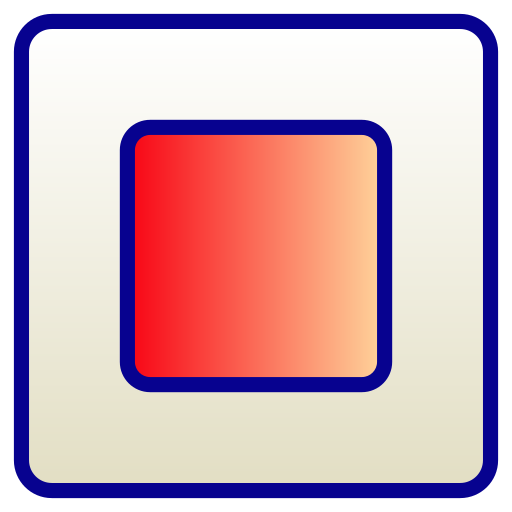 botón detener Generic Lineal Color Gradient icono