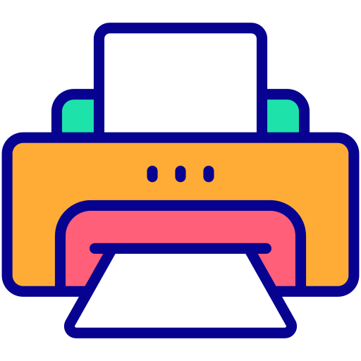impresora Generic Outline Color icono