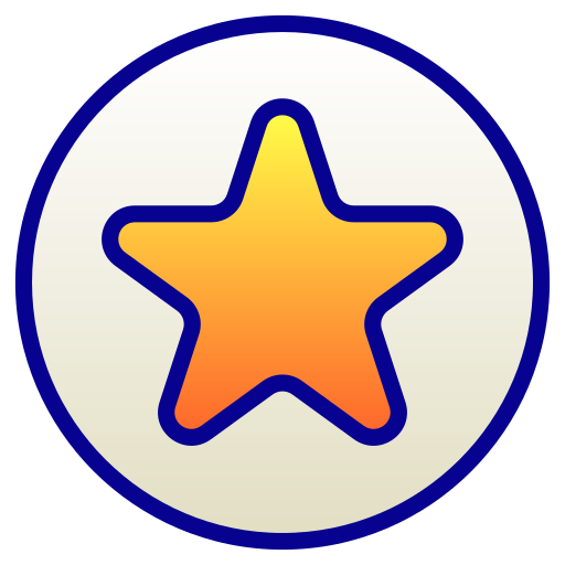 Звезда Generic Lineal Color Gradient иконка