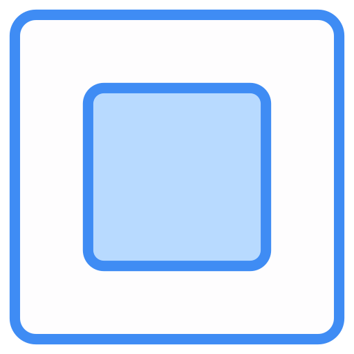 bouton d'arrêt Generic Blue Icône