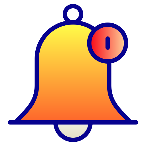 dzwonek powiadomień Generic Lineal Color Gradient ikona