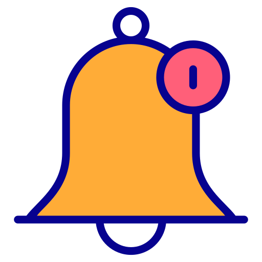 dzwonek powiadomień Generic Outline Color ikona