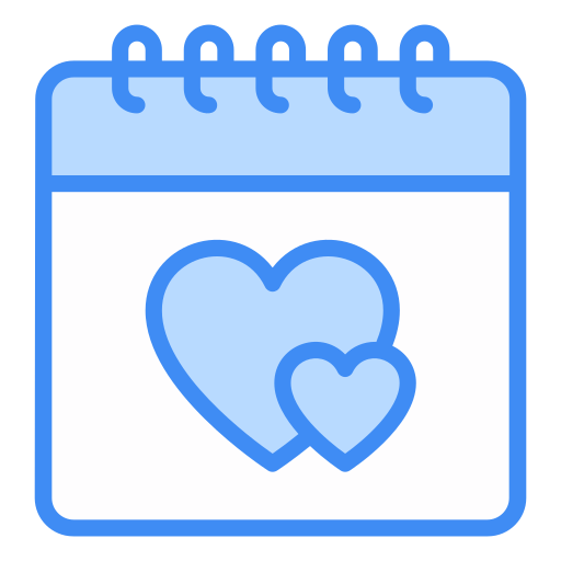 Valentines day Generic Blue icon
