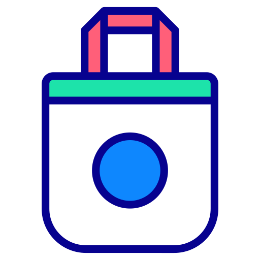 plastic tas Generic Outline Color icoon
