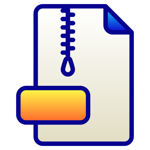 Zip file Generic Lineal Color Gradient icon