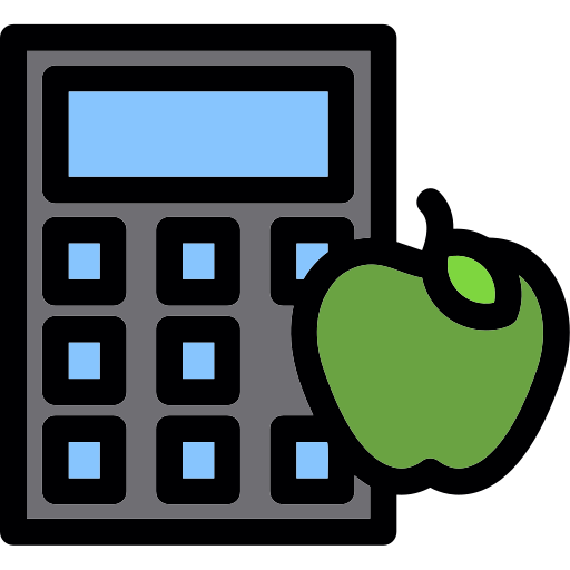 kalkulator kalorii Generic Outline Color ikona