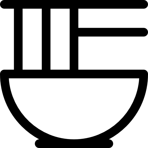 ramen Basic Rounded Lineal icono