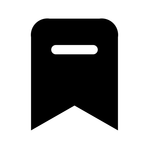 bladwijzer Generic Glyph icoon