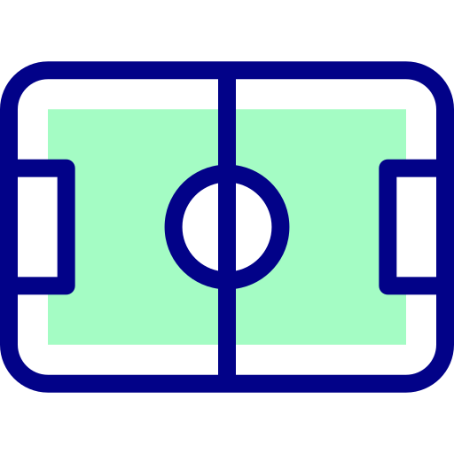 campo da calcio Detailed Mixed Lineal color icona