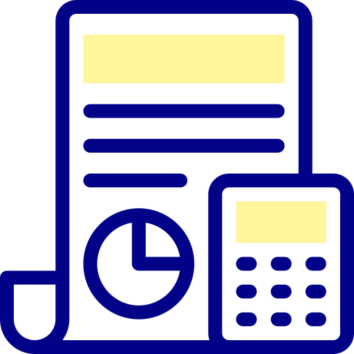 Accounting Detailed Mixed Lineal color icon