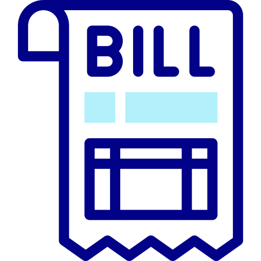 Bill Detailed Mixed Lineal color icon