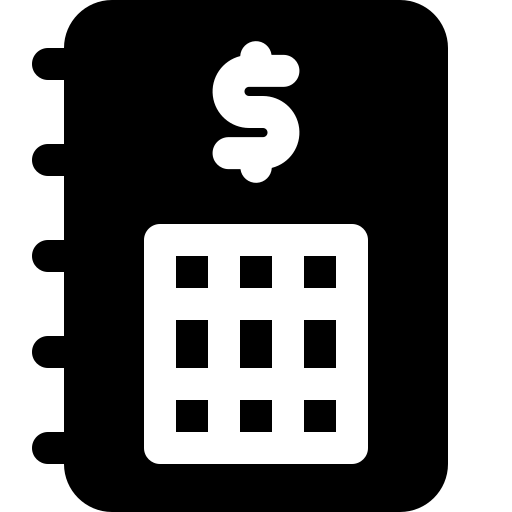 książka dziennika Generic Glyph ikona