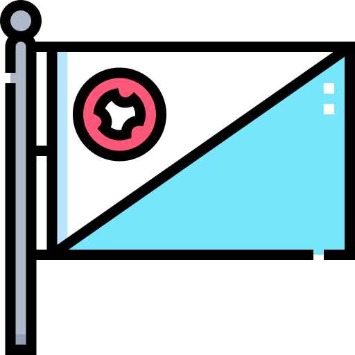 jeju-flagge Detailed Straight Lineal color icon