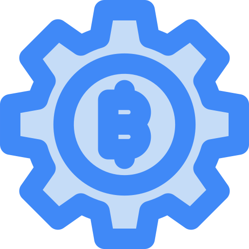 blockchain Generic Blue icoon