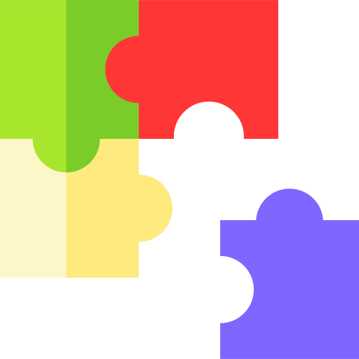 puzzle Basic Straight Flat icon