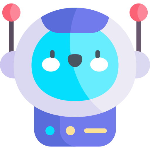 robot Kawaii Flat ikona