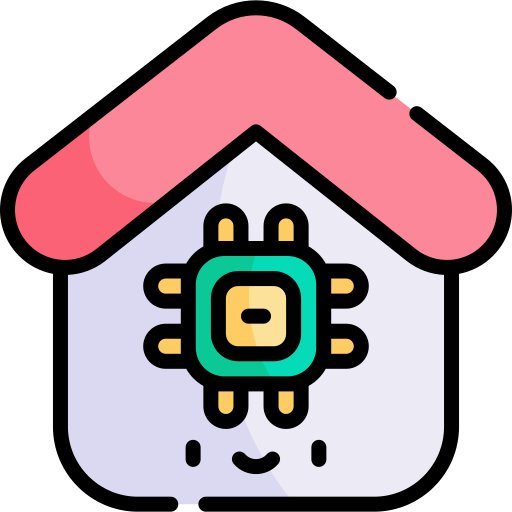 Smart home Kawaii Lineal color icon