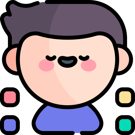 avatar Kawaii Lineal color icono