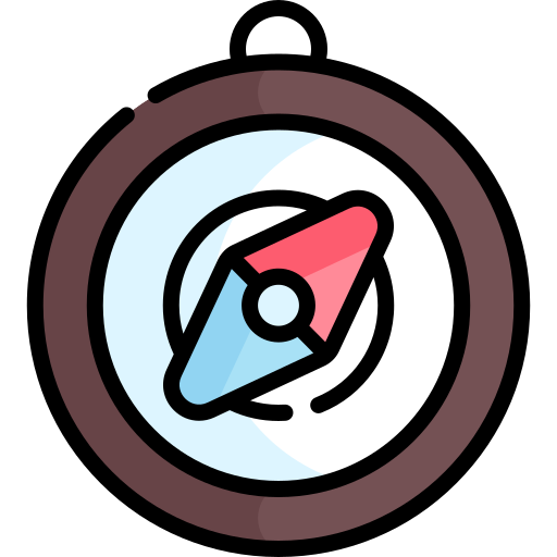 Compass Kawaii Lineal color icon