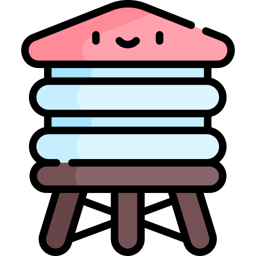 水槽 Kawaii Lineal color icon