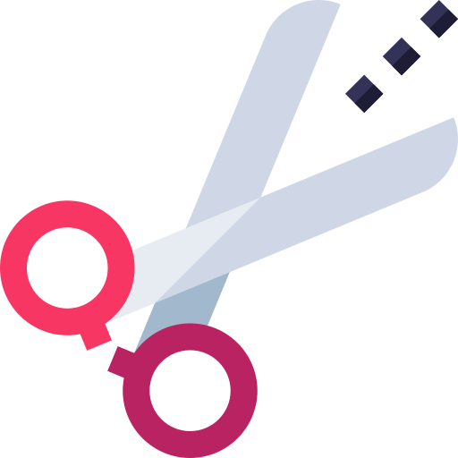 Scissors Basic Straight Flat icon