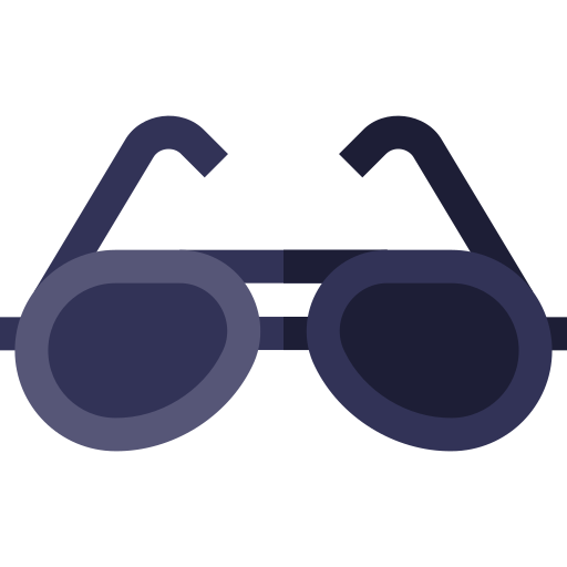 lunettes Basic Straight Flat Icône