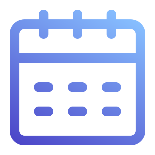 kalender Generic Gradient icoon