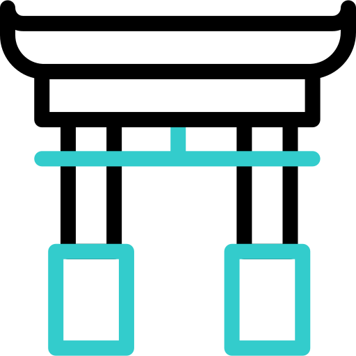 portail torii Basic Accent Outline Icône