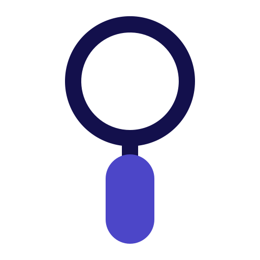 lupa Generic Blue icono