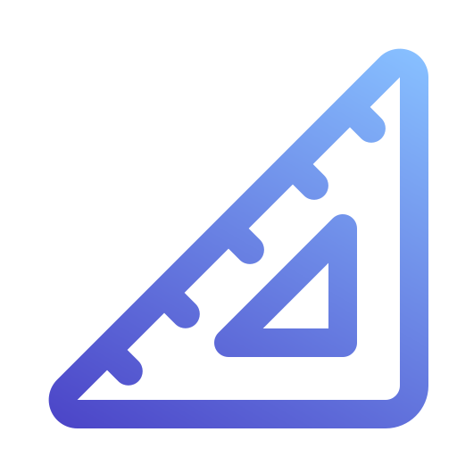 driehoekig Generic Gradient icoon