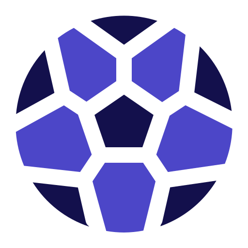 bola de futebol Generic Blue Ícone