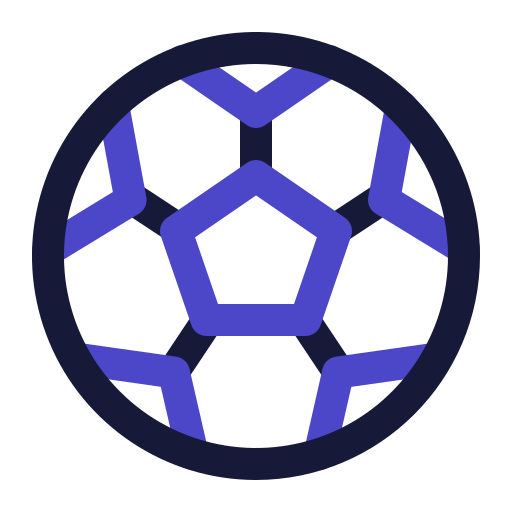 サッカーボール Generic Outline Color icon