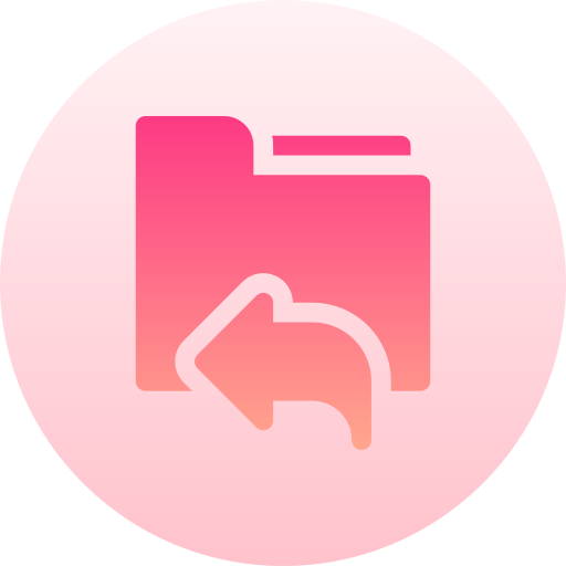 Folder Basic Gradient Circular icon