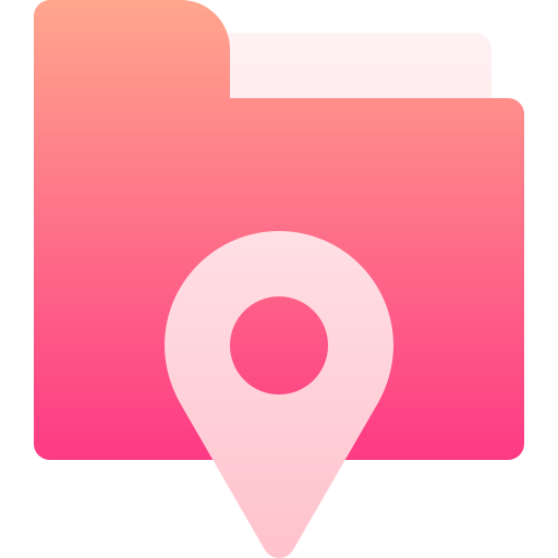 map Basic Gradient Gradient icoon