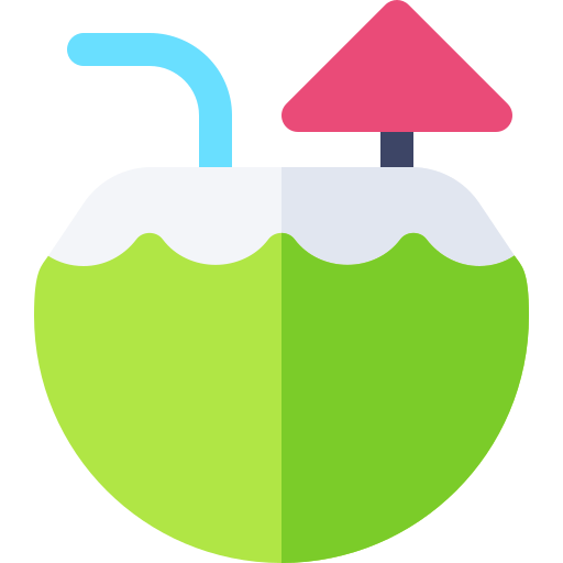 Coconut drink Basic Rounded Flat icon