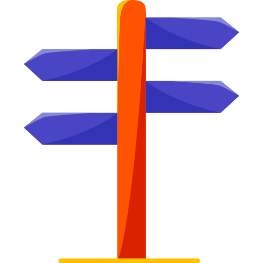 znak kierunku Generic Flat ikona