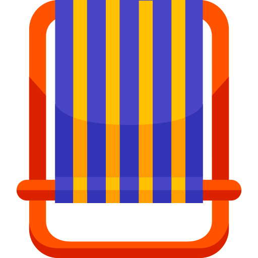 cadeira de praia Generic Flat Ícone