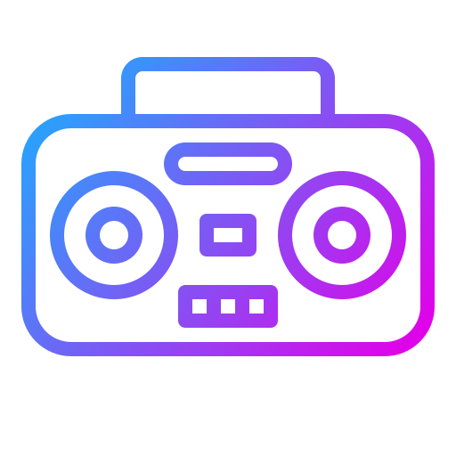 Radio Generic Gradient icon